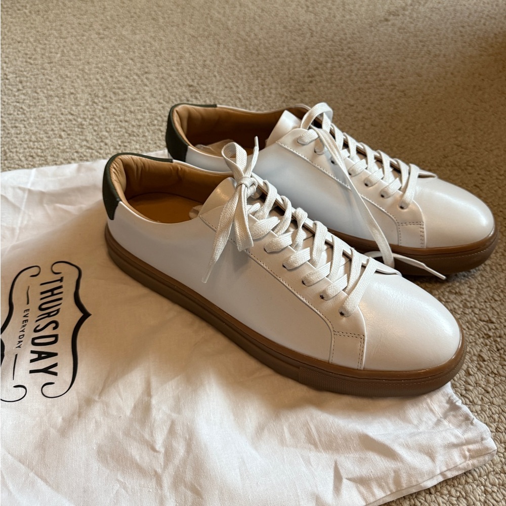 Thursday Boots Premier Low Top White & Green - 10.5
